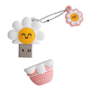 Clé USB 3.2 capacité 32GB Rapide Porte-clés avec protection Wondee Blanc
