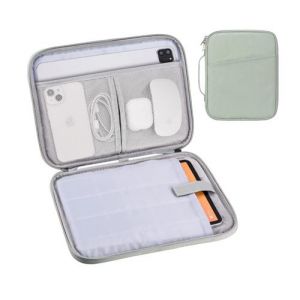 1PCS 9-11 Sac de Tablette Housse de Tablette 9-11 Pouces Sacoche vert Pour iPad Pro 11-in (M4), iPad 10.9 (10th Gen), iPad Air 11-in (M2), Galaxy Tab S9/S8