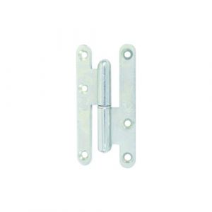 Paumelle droite bois LOUTRE SEDAN 140x70 mm bouts ronds zingué - JARDINIER MASSARD - J530740