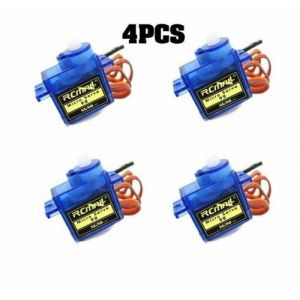 4Pcs Mini Moteur Servo SG90 Pour Robot 250 450 6CH RC pour Arduino