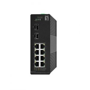 LevelOne IGS-2110P commutateur réseau Géré L2 Gigabit Ethernet (10/100/1000) Connexion Ethernet, supportant l'alimentation via ce port (PoE) Noir