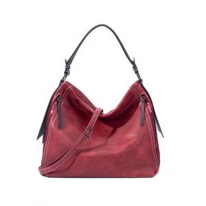 Sacoches et sacs &agrave; main pour femme en cuir vegan sac &agrave; bandouli&egrave;re poign&eacute;e sup&eacute;rieure rouge