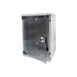 KOMELEC Coffret mural informatique 10 pouces 9u prof: 300 mm gris