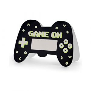 6 cartons invitation gamer jeux vidéo 16x11.5cm - générique zpp4