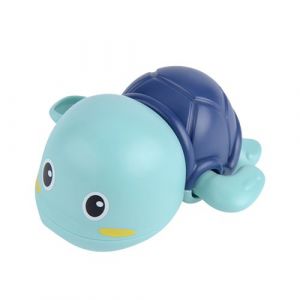 Jouet de bain remontage m&eacute;canique petit animal tortue - Bleu