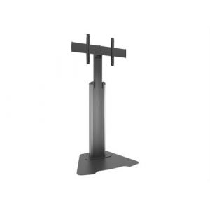 Chief Large FUSION Manual Height Adjustable Floor Stand - Pied - pour &eacute;cran plat - argent - Taille d'&eacute;cran : 40"-80" - pos&eacute; sur le sol