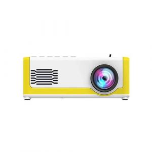 Mini projecteur de poche pour cin&eacute;ma maison pour iPhone et smartphone Android jaune TYY021