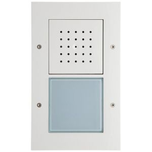 GIRA 126666 Interphone vidéo 1 bouton montage apparent Blanc