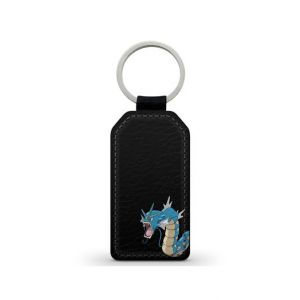 Porte-Clés Fifrelin Noir en Simili Cuir Leviator Gyarados Pokémon Ref 4538