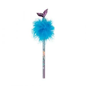 Crayon à Papier Mondes Fantastiques - Queue de sirène et plumes - Tons Bleus