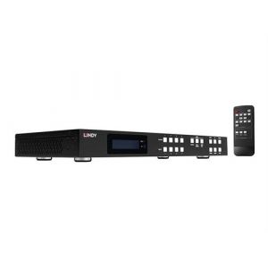 Lindy - Commutateur vid&eacute;o/audio - 4K60, seamless multi-view matrix, with video wall scaling - 4 x 4 - 4 x HDMI - de bureau