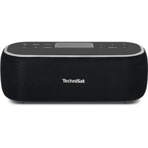 TechniSat DIGITRADIO BT 1 Radio de table DAB+, FM AUX, Bluetooth fonction mains libres, avec microphone, fonction réveil, rechargeable noir