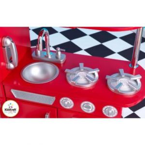 Kidkraft - 53173 - Jeu d'imitation - Cuisine Vintage Rouge