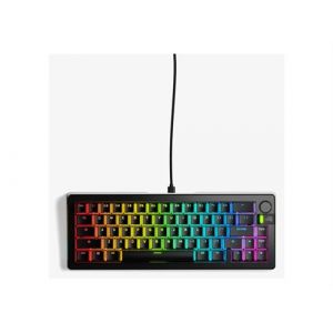 Glorious GMMK3 PRO - Clavier - pr&eacute;assembl&eacute; - 75% - r&eacute;tro-&eacute;clair&eacute; - USB - AZERTY - Fran&ccedil;ais - commutateur : Glorious Fox switches - noir