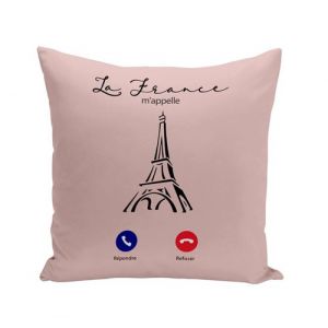 Fabulous Housse de coussin rose La France M'Appelle Tour Eiffel [40x40 cm]