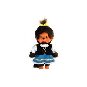 Monchhichi Aapje - Meisje Klederdracht Beieren 20 cm