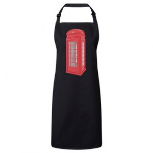 Fabulous Tablier Cuisine Premium Noir Londres Cabine Téléphonique Rouge