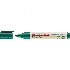 Marqueur permanent Edding 21 Ecoline pointe ronde vert