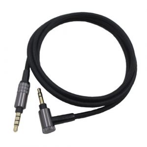 Câble de cuivre sans oxygène OFC fiche 3,5 mm audio pour casque Sony WH-H900N  WH-H800 MDR-1A Noir