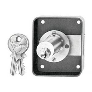 Serrure de s&ucirc;ret&eacute; V135 60x35mm droite cylindre 20x28mm - VACHETTE - 11712000