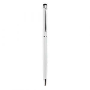 Stylet Stylo Metal x2 pour ALCATEL A3 XL Smartphone 2 en 1 Bille Elegant Tablette Ecrire Universel (BLANC)