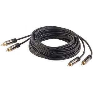 Câble stéréo Premium Cinch / Cinch mâle - 5 m