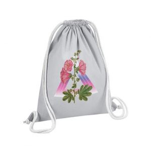 Fabulous Sac de Gym en Coton Gris Triangle Flora 12 Litres