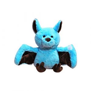 Peluche de Petit diable chauve-souris Halloween C 24 cm-bleu