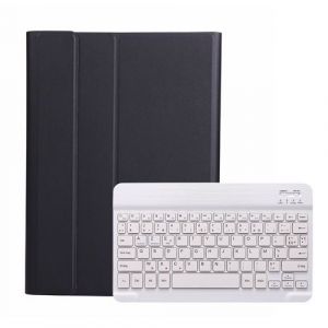 &Eacute;tui HSMY avec Clavier Fran&ccedil;ais AZERTY Bluetooth pour Samsung Galaxy Tab S6 Lite 10.4 P610/P615 - Noir&Blanc