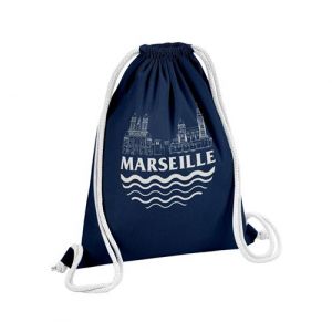 Fabulous Sac de Gym en Coton Bleu Marseille Minimalist 12 Litres