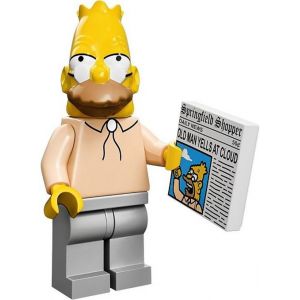 Lego 71005 Minifigurine Les Simpsons Série 1 - N°6-Grandpa Simpson (1 sachet ENTRE-OUVERT)