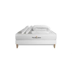 Pack matelas &agrave; m&eacute;moire de forme Nottingham 160x200cm + 2 oreillers + 1 couette 260x240cm
