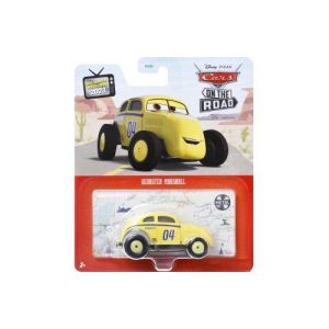 Coffret voiture cars : gearsten marshal - set véhicule miniature jaune + 1 carte offerte - pour disney