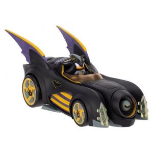 DC x Sonic The Hedgehog - Figurine avec v&eacute;hicule Shadow Batman & Batmobile 6 cm