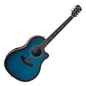 Roundback Guitare &eacute;lectro-acoustique par Gear4music, Blue Burst