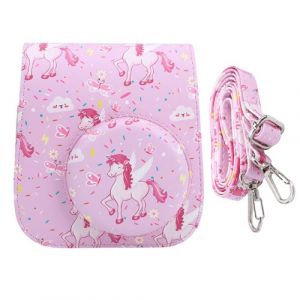 Housse Fujifilm pour appareil photo Instax Mini11/9/8 en PU - Rose