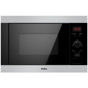 Amica AMMB25E2GI - Four micro-ondes grill - encastrable - 25 litres - 900 Watt - acier inoxydable