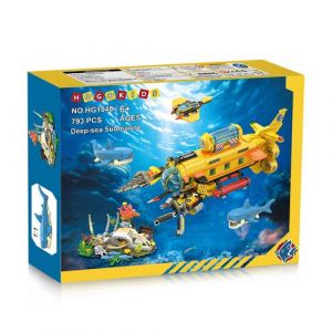 Kit de Construction Submarin 3-en-1 – Sous-Marin, Sous-Marin Foreuse et Robot Océanique, Jouet Éducatif pour Enfants 6+