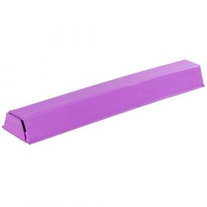 poutre d'équilibre pliable giantex violet 117cm en mousse ,avec faux cuir pour entraînement, fitness, exercice