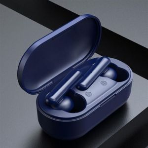 Ecouteurs Bluetooth Sans Fil Hifi Mini Avec Micro Et Boîte De Charge Bleu Bleu YONIS