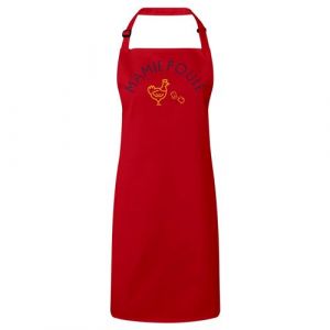 Fabulous Tablier Cuisine Premium Rouge Mamie Famille Poule