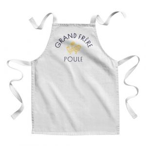 Fabulous Tablier Enfant Cuisine Grand Frère Famille Poule - Qualité Premium 100% Coton