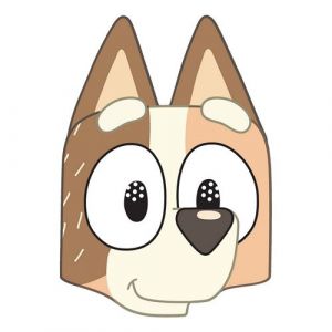 STAR CUTOUTS Masque en carton - Chilli (Bluey) - Taille A4