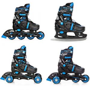 Roller en ligne Nollan du 26 au 29 + patin a roulette + patin a glace + triskate Enfant Mixte taille ajustable Croxer