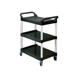 Chariot de Service et Débarrassage Compact Noir - Rubbermaid - Polypropylène