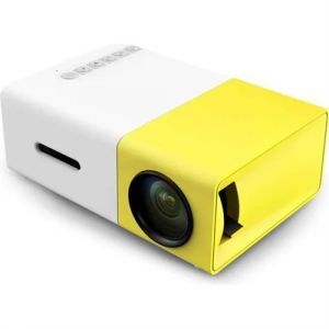 LED YG-300 Full HD 1080p Mini Portable Vid&eacute;o Projecteur Accueil Multim&eacute;dia Cin&eacute;ma Th&eacute;&acirc;tre 0.8-2M 24-60 pouces - Jaune