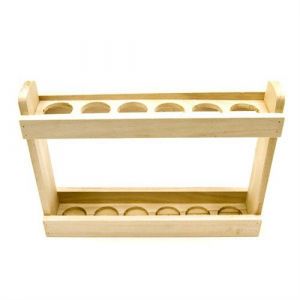support en bois pour 6 tubes éprouvette - hobi bt1000/s6