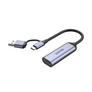 UNITEK Boitier d'acquisition vid&eacute;o usb / usb-c vers hdmi