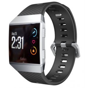 Strap-it Bracelet silicone - compatible pour Fitbit Ionic (noir)