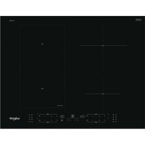 Whirlpool WL B4265 BF/IXL - Table de cuisson à induction - 4 plaques de cuisson - Niche - largeur : 56 cm - profondeur : 48 cm - avec garniture avant en acier inoxydable - noir